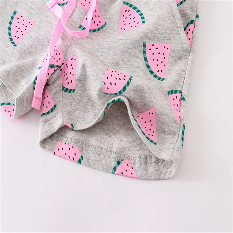 Jumping Meters New Arrival Watermelon Print Girls Shorts Summer Baby Clothes Drawstring Hot Selling Toddler Kids Trousers Pants