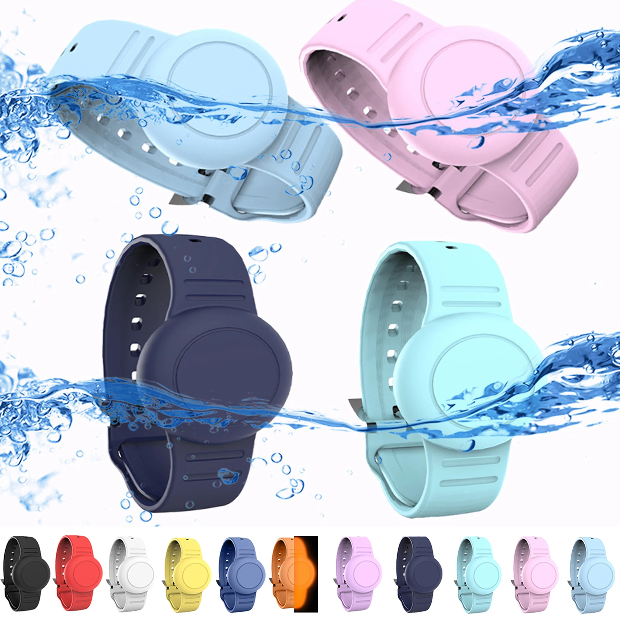 Bracelet étanche En Silicone Pour AirTag - Pour Enfants, Bébés, Personnes âgées, Design Caché, IPX4