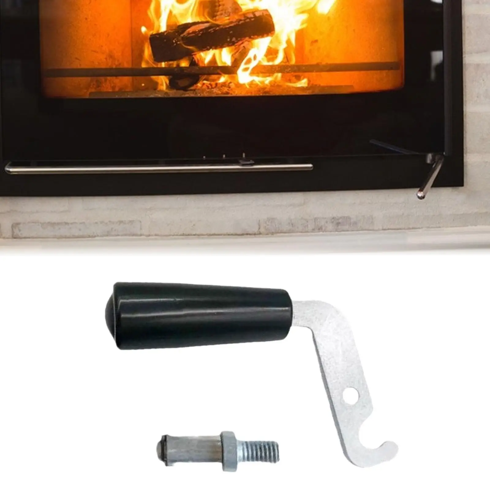 Fireplace Door Handle Accessories Fireplace High Temperature Resistance