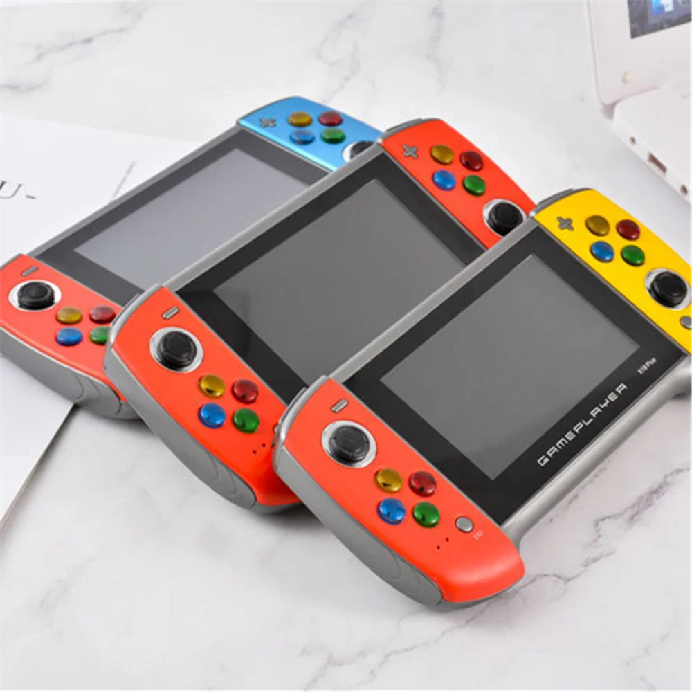 X19 플러스 핸드 헬드 레트로 게임 콘솔, 더블 로커 클래식 게임 레트로 미니 핸드 헬드, PSP 게임용, PS1 게임용, 5.1 인치
