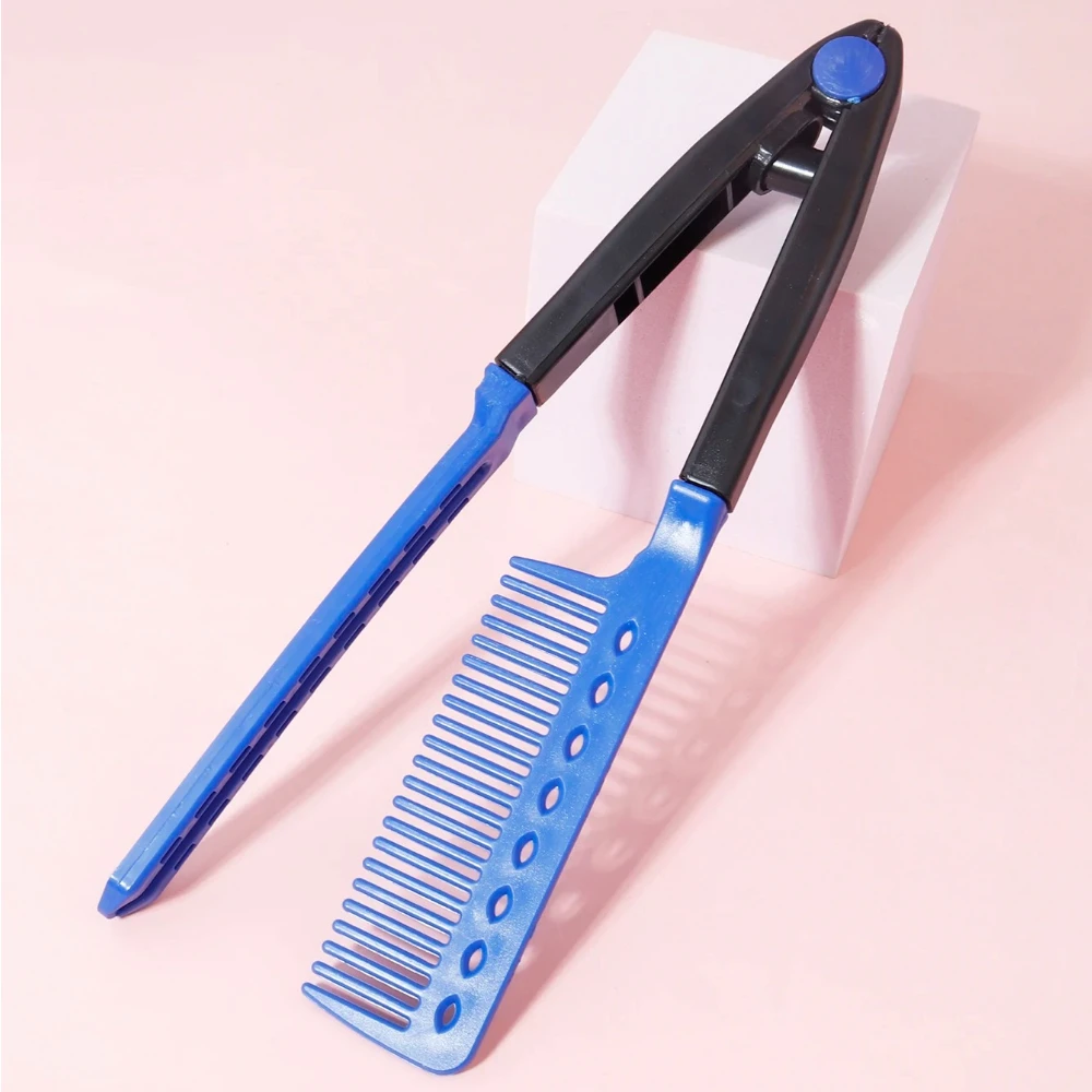 Spazzola per capelli lisci, piastra a V, per stirare i capelli, adatta per parrucchieri, speciale per parrucche di capelli veri - immagine 5