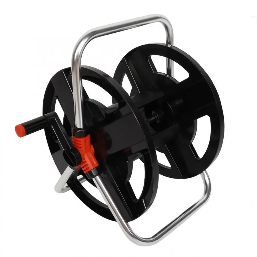 Description Picture 3 of item35m Garden Hose Reel Storage Cart - Portable Water  Rack & Shelf for Garden Tools