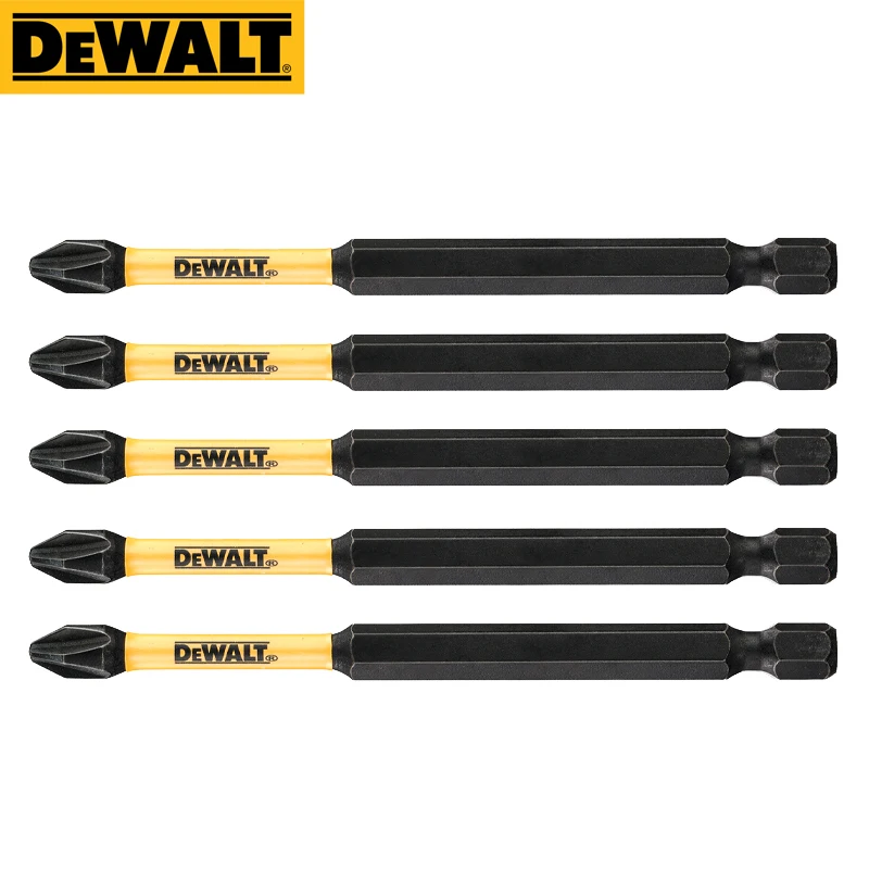 DEWALT Original Philips 89MM Bits PH2 High Speed Steel Hard Alloy For Electric Drill Wrench Screwdriver Metal Drills 5PCS