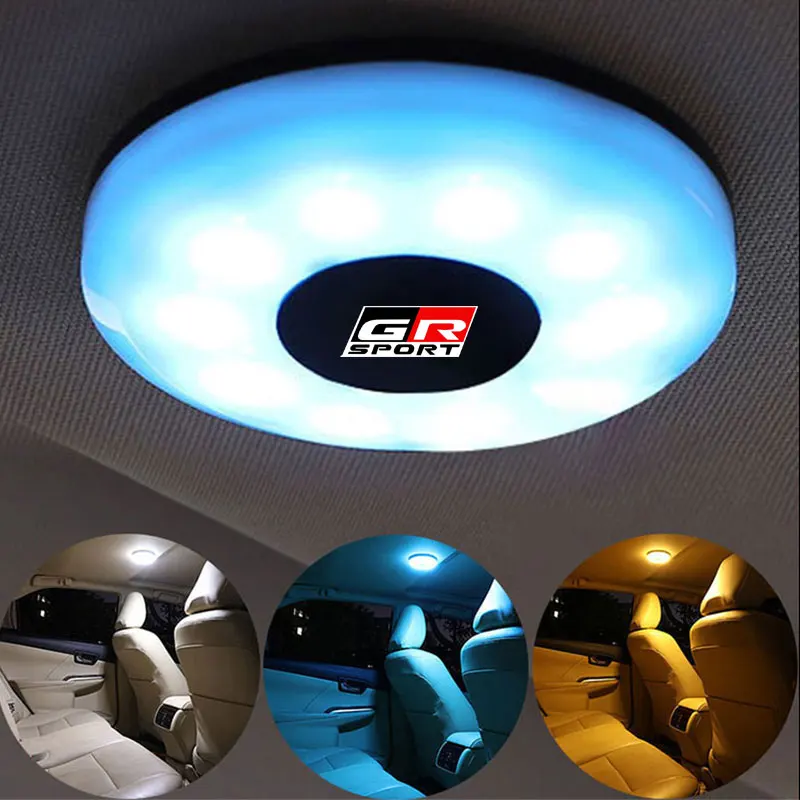 

For GR sport Car reading light, strong magnetic LED, interior lighting, interior lighting, roof light, trunk light modification