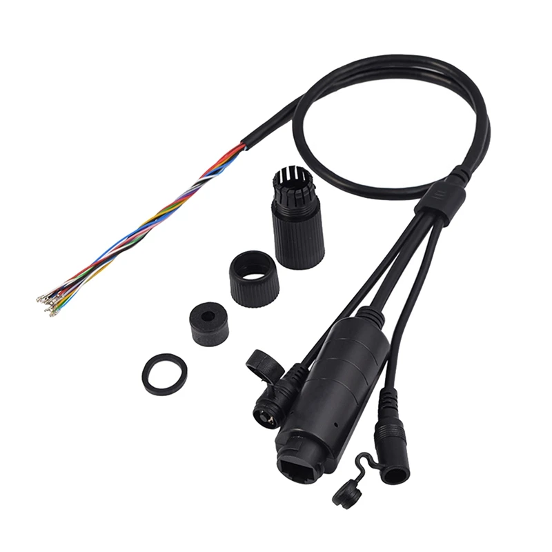

Waterproof POE Splitter Cable 48V With Reset POE Adapter Cable IEEE802.3Af For IP Camera