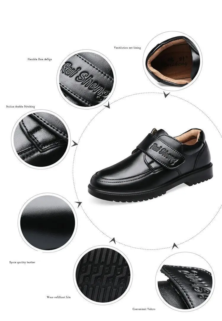 children's sandals near me children's leather shoes Spring Kids School Genuine Leather For Boys British Style Boys Dress Shoes  Piano Performance Wedding comfortable sandals child