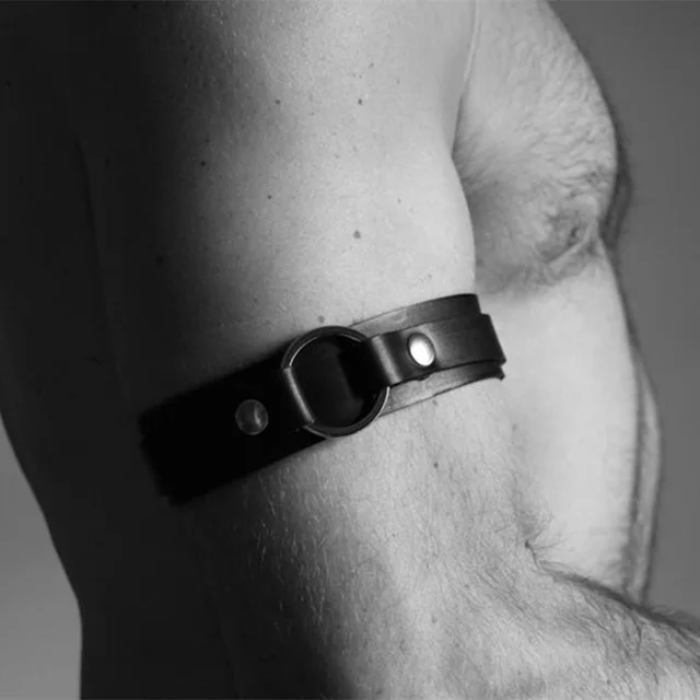 Goth Bdsm Neck Bondage PU Leather Harness leather chest harness Sexy Men Gay Bdsm Belt Erotic Costume Collar Fetish Wear Club Party Sex Accessories