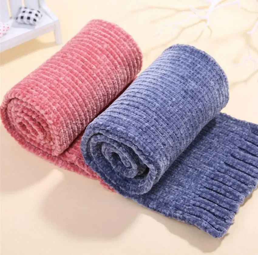 Baby Winter Beanie Hat Scarf and Gloves 3 Pcs Set Kids Boys Girls Knitted Pom Pom Cap Scarfs Children Infant Warm Suit Set