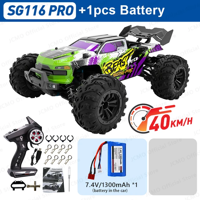 ZLL SG116 MAX RC Car Brushless 4WD RC Car 80KM/H Professional Racing Car 2.4G High Speed Off-Road Drift Cars Remote Control Toys - SG116PRO-1B