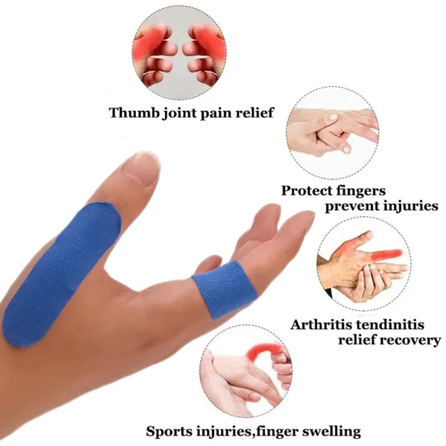 50/10Pcs Finger Bandage Protective Thumb Cover Bowling Tape Guard Lightweight Tapes Elastic Cloth Compact Sports Accessories 6