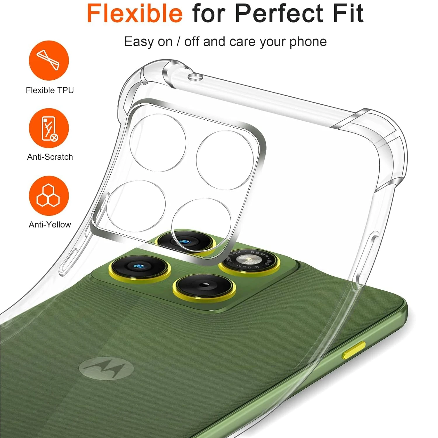 Durable Shockproof TPU Phone Case with Transparent Frame