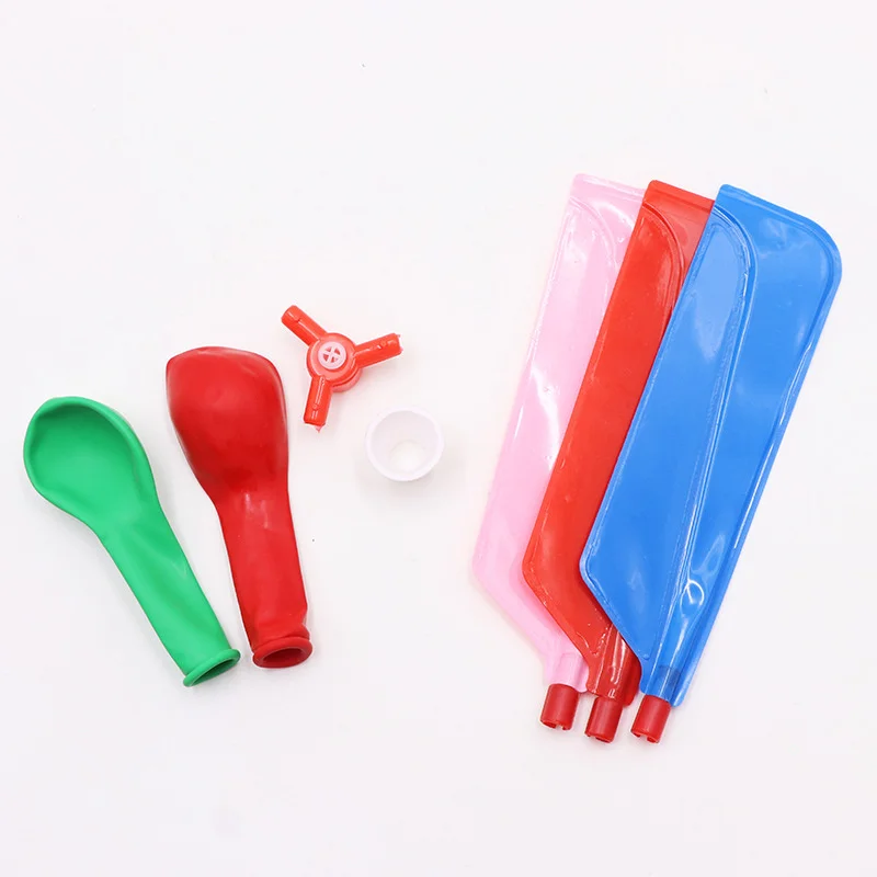 5PCS Children's Outdoor Funny Balloon Helicopter Launcher Set Balloon Parent-child Interactive Children's Educational Toys Gift