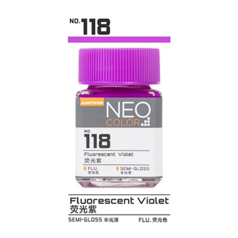 【New-store】 JUMPWIND NEO111-118 model paint paint Colour Spray Nitro paint Fluorescent color series Colors Painting 18ml 11