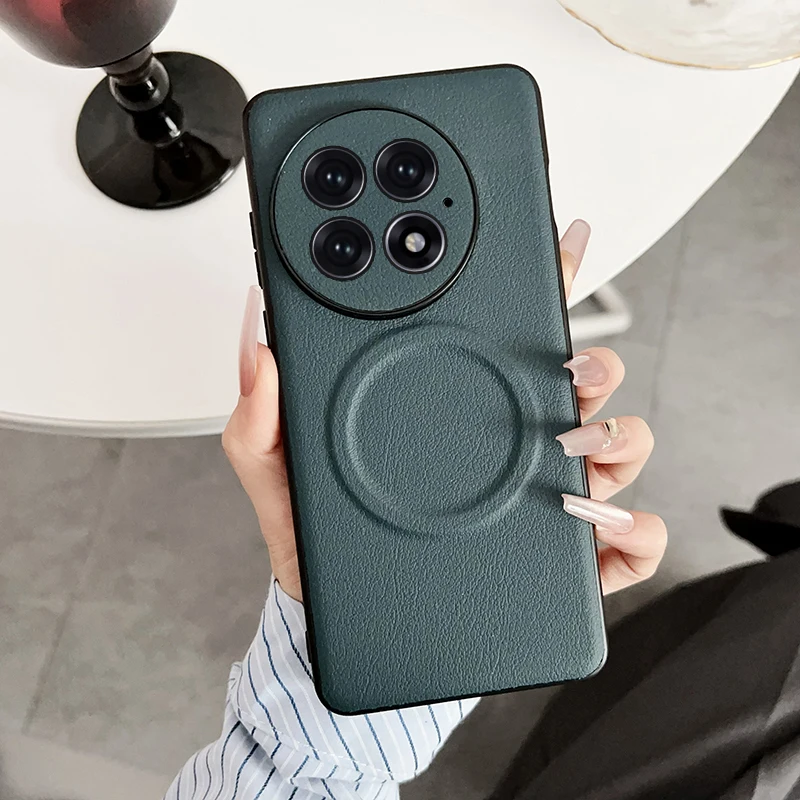 Magnetic PU Leather Anti-Slip Ultra Thin Phone Case