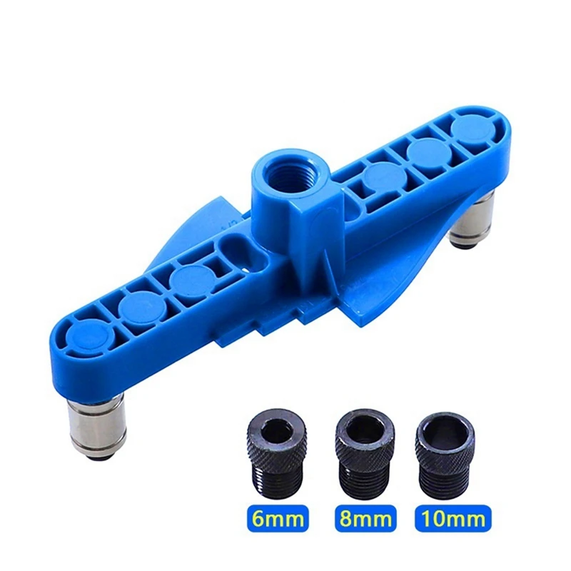 

1Set 2-In-1 Straight Hole Punching Locator Sets Self-Centering Scriber Round Tenon Punch DIY Woodworking Tools ABS
