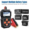 KONNWEI KW208 12V Car Battery Tester Motorcycle 100-2000CCA Cranking Charging Circut Tester Battery Analyzer Lead Acid Battery 6