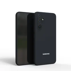 Silky Silicone Soft-Touch Protective Phone Case Cover for A14 (Black)