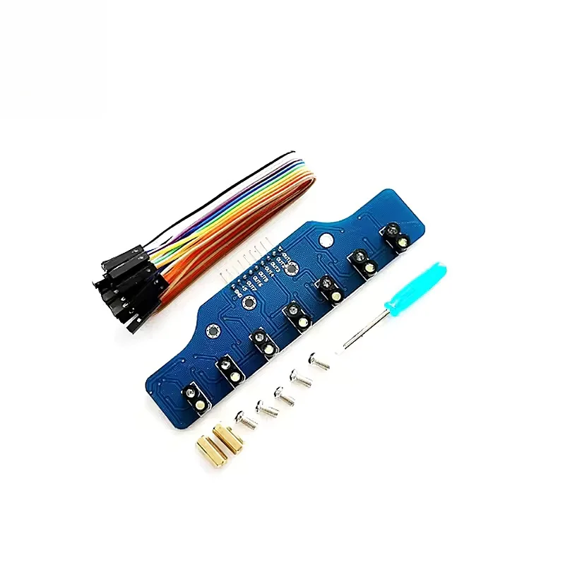 7-channel digital tracking, 7-channel grayscale tracking sensor module ...