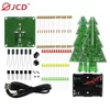 JCD 3D xmas Tree Soldering Practice Electronic Science Assembly Kit 3 Color/ NoFlashing LED PCB DIY Electronics Solder iron Kits 2