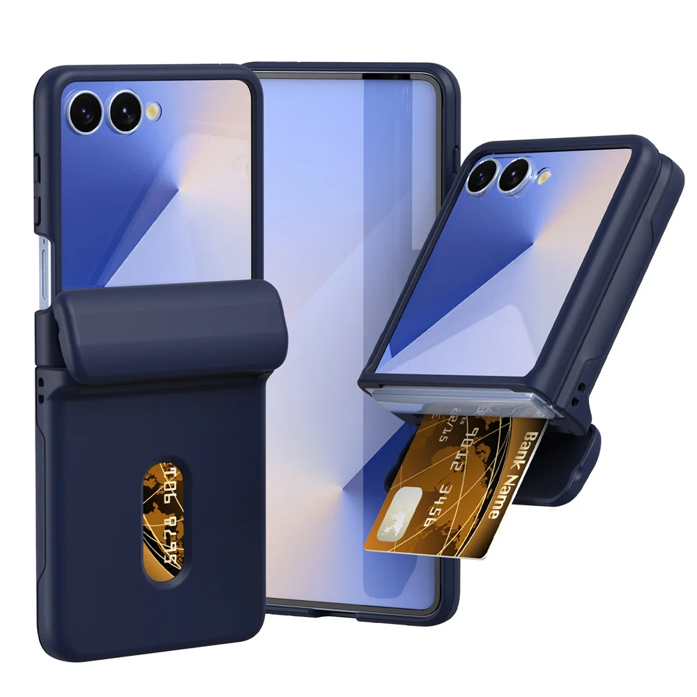 Premium Wallet Case with Card Holder & Hinge Protection