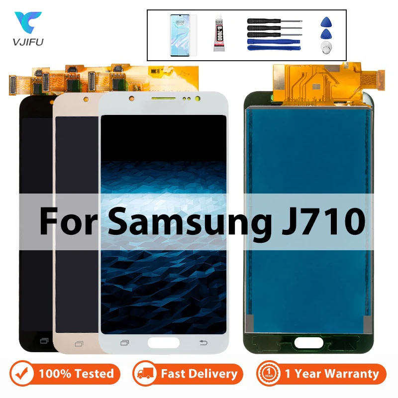 Écran LCD AAA +++ pour Samsung Galaxy J7 2016 JAndalousie SM-J710FN J710F J710M J710Y J710G J710H Remplacement de l'assemblage de l'écran tactile