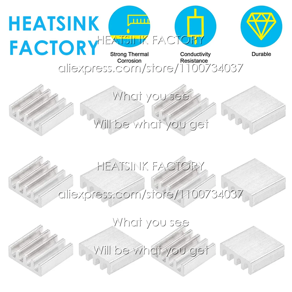 100x69x36mm Aluminum Heatsink - High Power LED/Amplifier Cooling Fin Heat Sink 4 thumbnail image