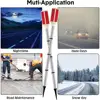 5 Pcs Solar Pathway Lights Solar Driveway Markers Driveway Lights Landscape Driveway Reflectors for Snow Road Outdoor Yard 6