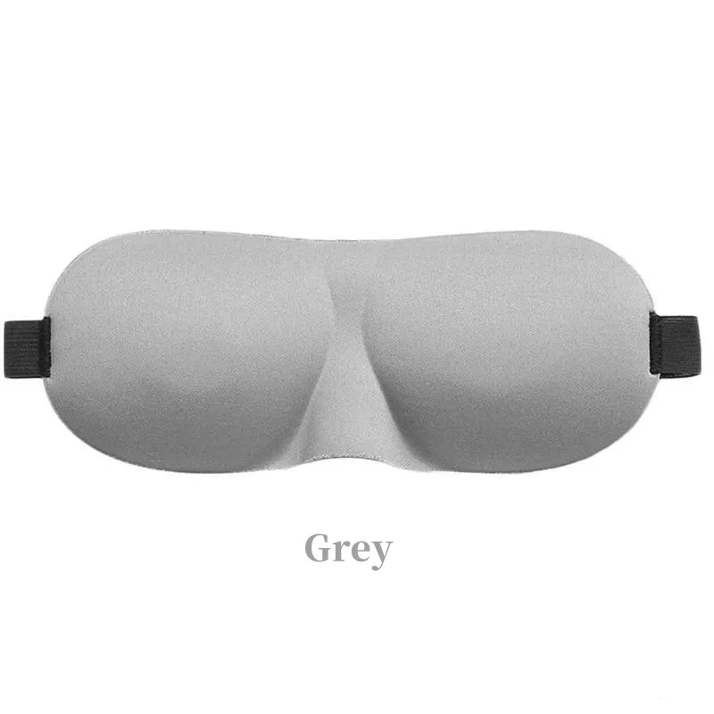 Premium Adjustable 3D Contoured Sleep Mask – Breathable & Light-Blocking, No Pressure on Eyes, Black