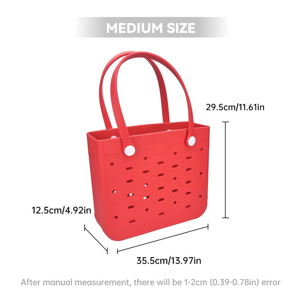Boggbag EVA Beach Handbag, Lightweight And Comfortable, Waterproof And Stain Resistant Bag