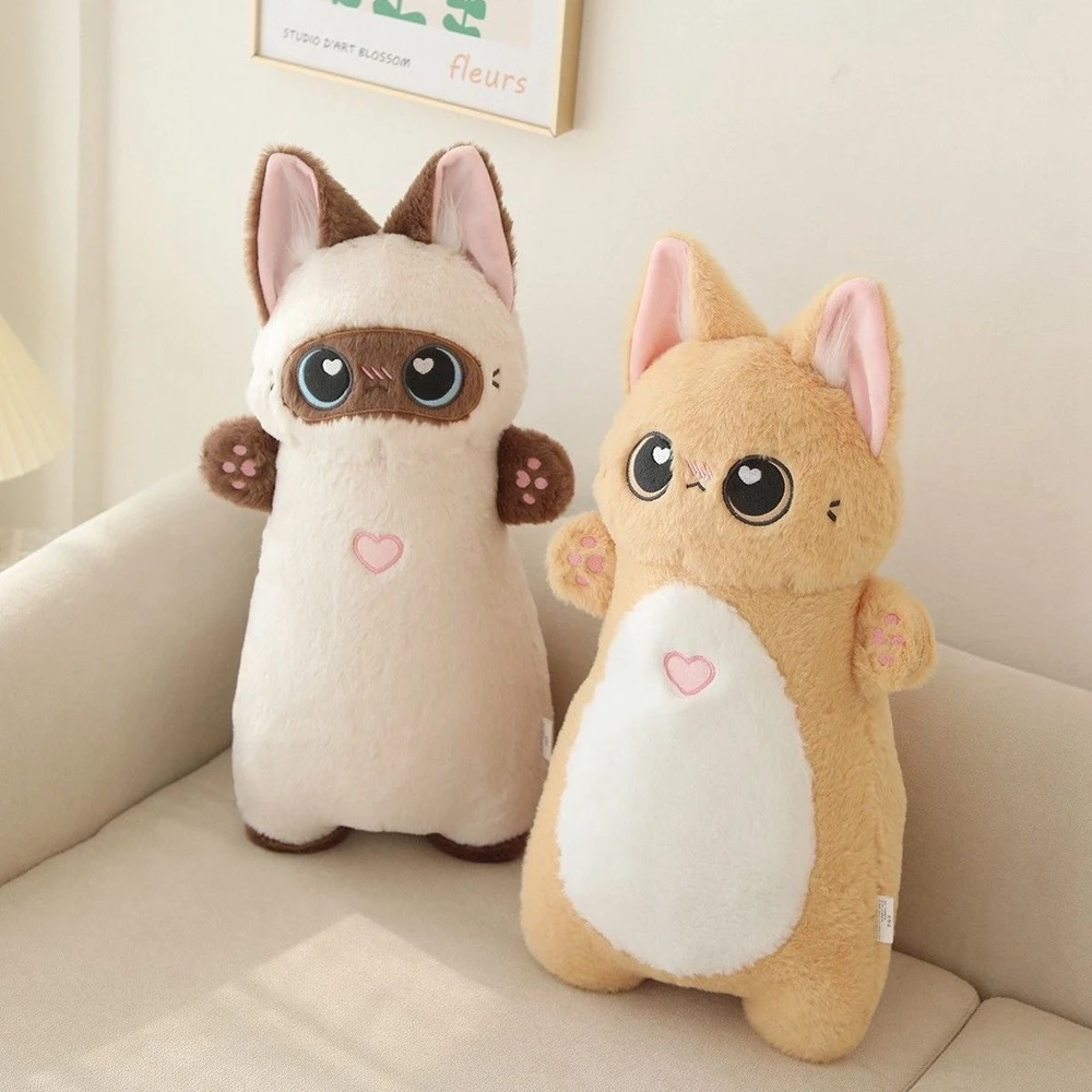 

55cm Cute Cat Strip Plush Toy A Variety Of Cool Long Cat Pillow Children Girls Boys Birthday Gift Soft And Comfortable Doll