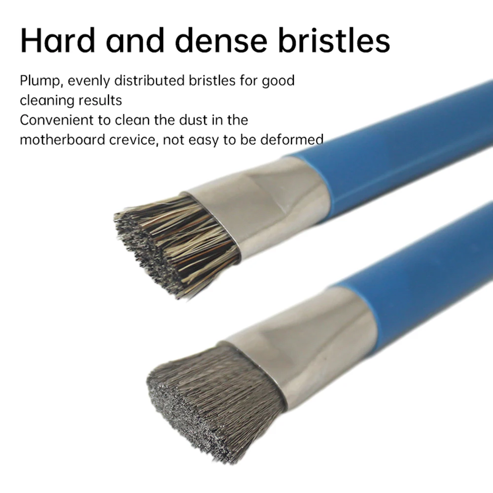 Anti-static Brush PCB Mainboard Cleaning Rework Double Head Safe Brush Repair Tool For Mobile Phone Tablet PCB BGA Repair Solder