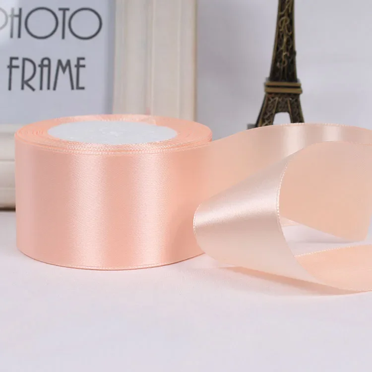 Pink Satin Ribbon for Festive Gift Wrapping and DIY Crafts