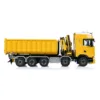 Metal 1:14 770S 10x10 Hydraulic RC Dumper Remote Control Full Dump Trucks Crane Light Sound 3 Speed Transmission Car Toy Vehicle 4