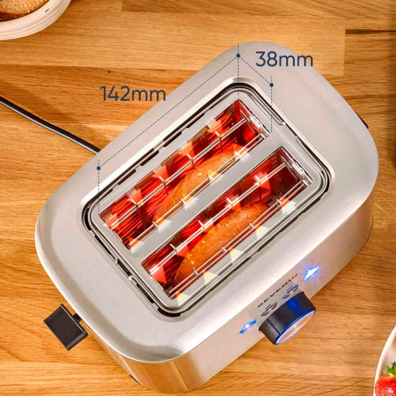Toaster Home Breakfast Machine Multi-Function Thawing Heating Toaster Baking Bread Machine Maker Household Appliances 5
