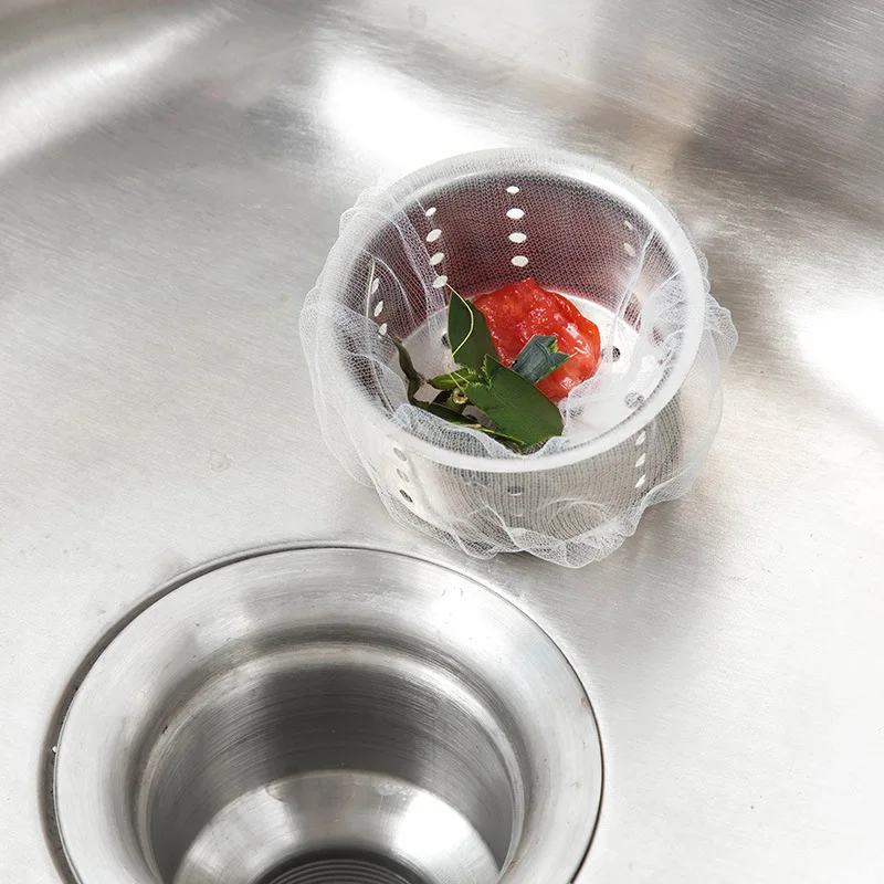 

Disposable Sink Strainer Mesh Bag Strainer Garbage Filter Drain Net Hole Garbage Bags Kitchen Bathroom Cleaning Supplies