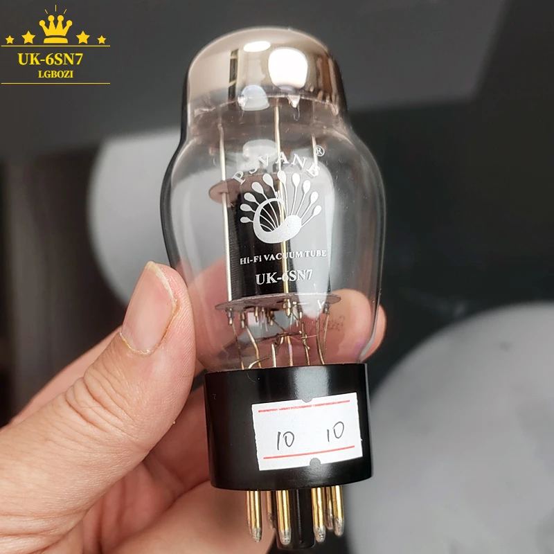 PSVANE UK-6SN7 Vacuum Tube Replacement 6N8P 6SN7GT 6SN7 CV181 Tube Upgrade 6H8 UK Black Seat Gold Foot Upgrade 4