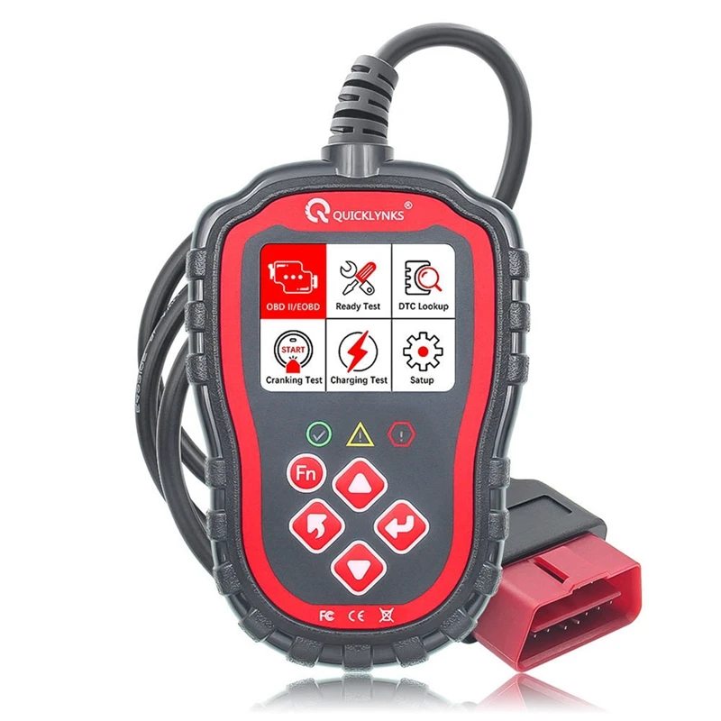 

QUICKLYNKS T41 Full OBD2 Code Reader Auto Scanner Car Professional Check Engine Diagnostic Tool With Cranking & Charging Test