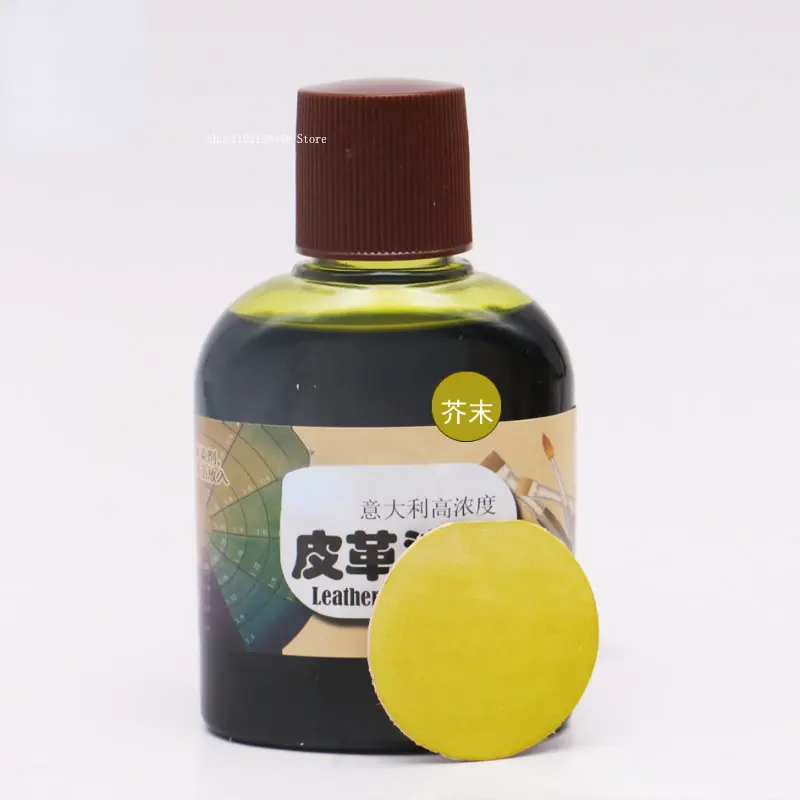 16 Colors 100ml Water-based Penetrating Dye Alcohol Dye Handmade Leather Carving Plant Tanning Dyeing Agent Leather Making Tools
