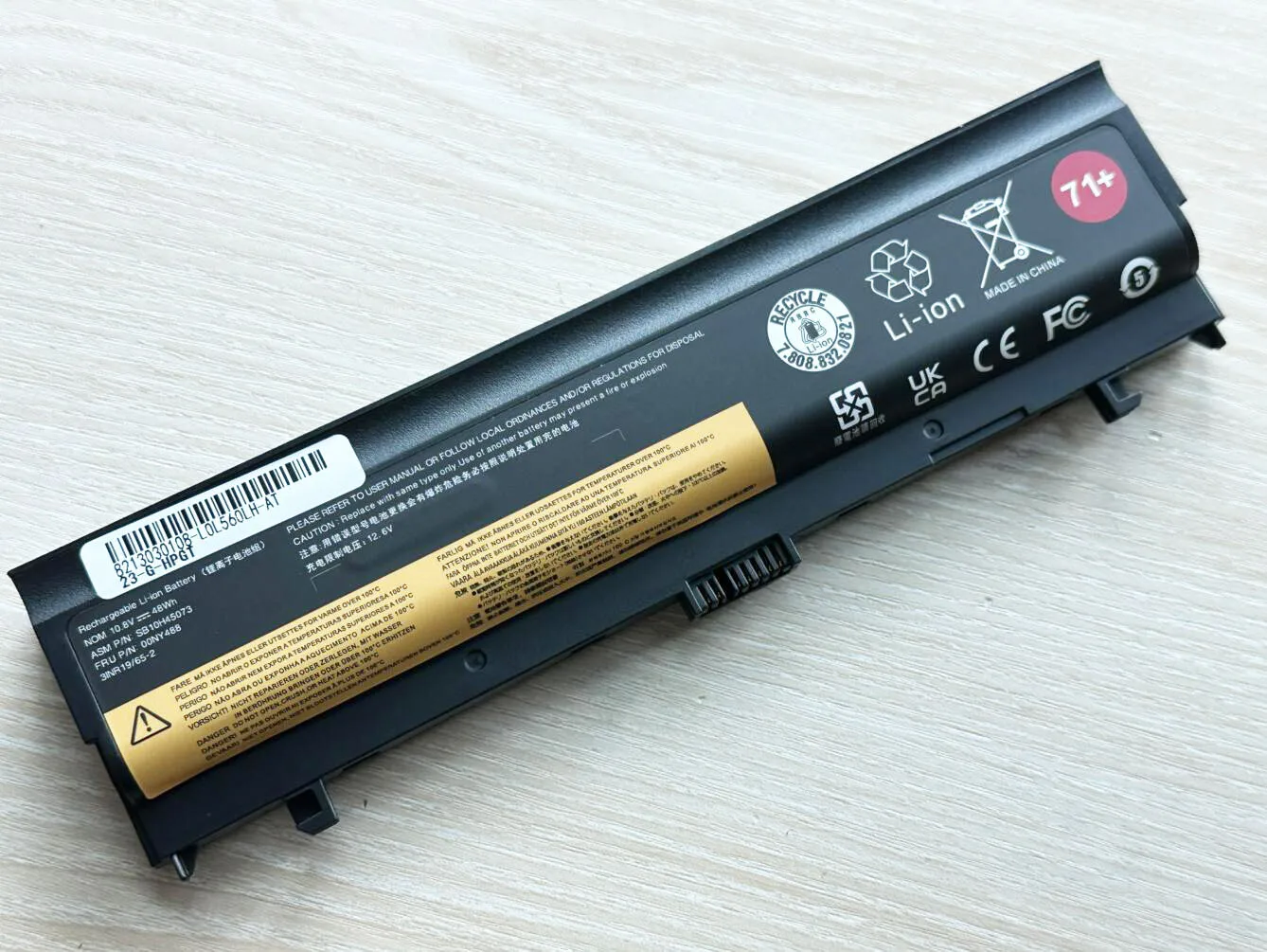 Bateria do Portátil Lenovo Thinkpad 48wh Sb10h45073 00ny486 L560 L570 71 Plus - Imagem 6