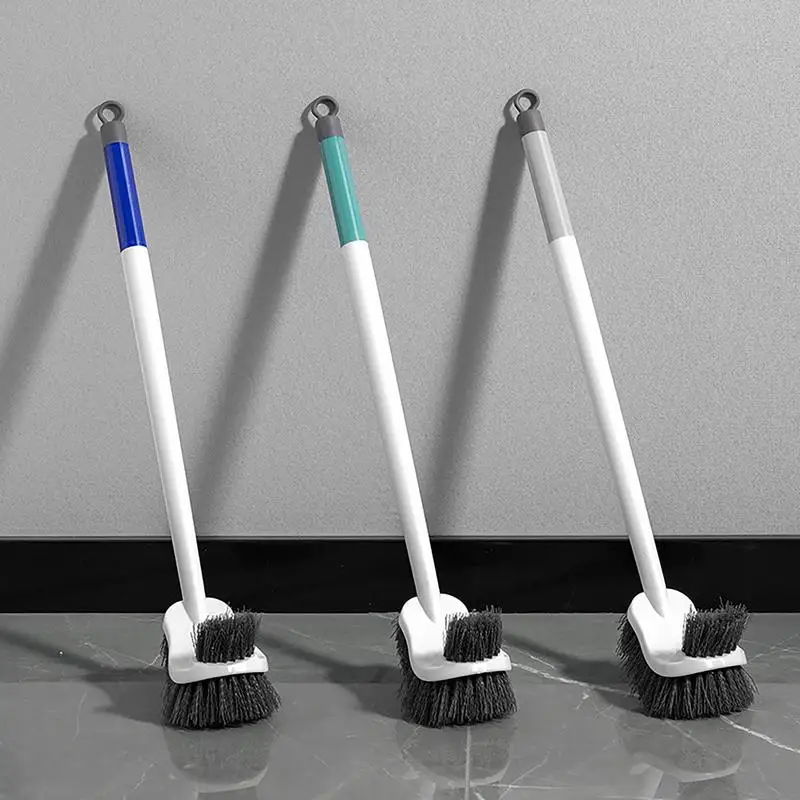 Hard Bristle Toilet Brush Wall Mount Floor-Standing Bathroom Cleaning ...