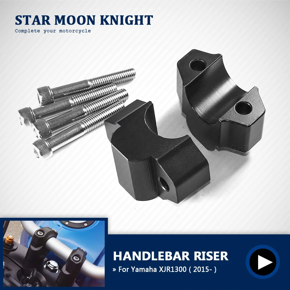 Per Yamaha Xjr 1300 Xjr1300 2015-Accessori Moto Manubrio Riser Drag Handle Bar Clamp Extend Adapter