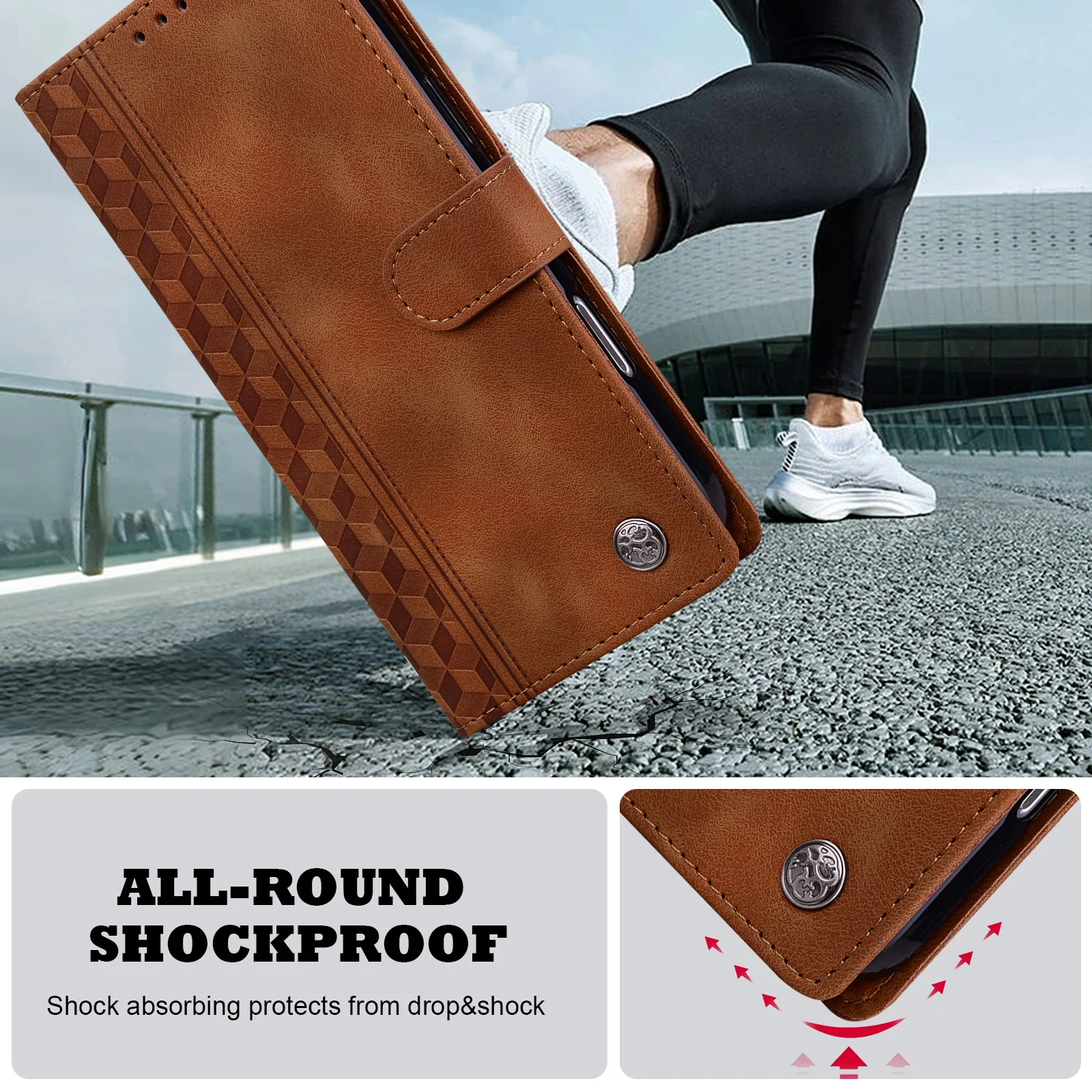Magnetic Flip Leather Wallet Phone Case