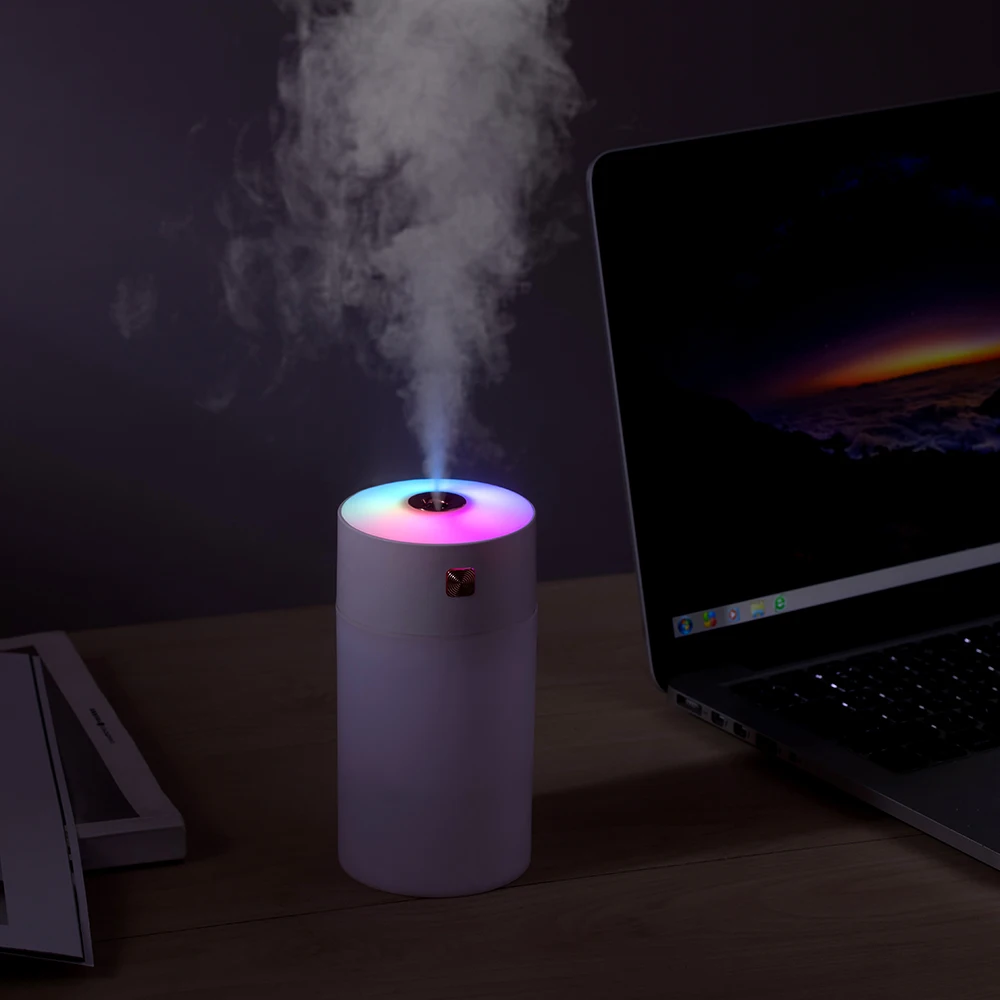 Car Luminous Humidifier Household Desktop Small Water Supplement Spray Air Humidification USB Car Portable Night Light 300ml