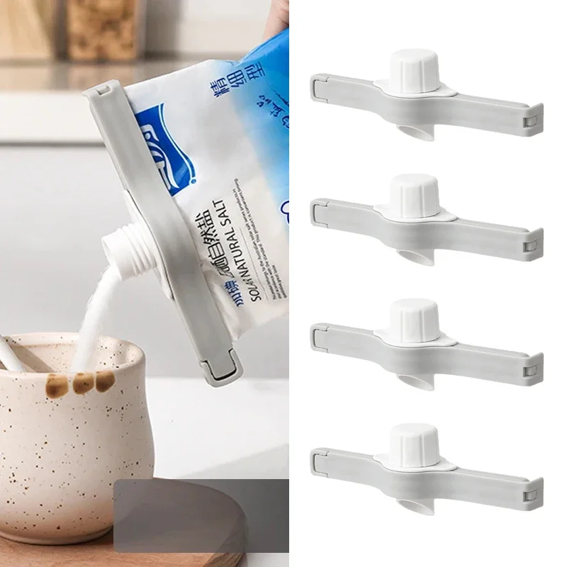 

Seasoning Sealing Clip Condiment Snack Bag Seal Clamp Coffee Package Storage Clip With Lid Kitchen Accessories Food Fresh Tools