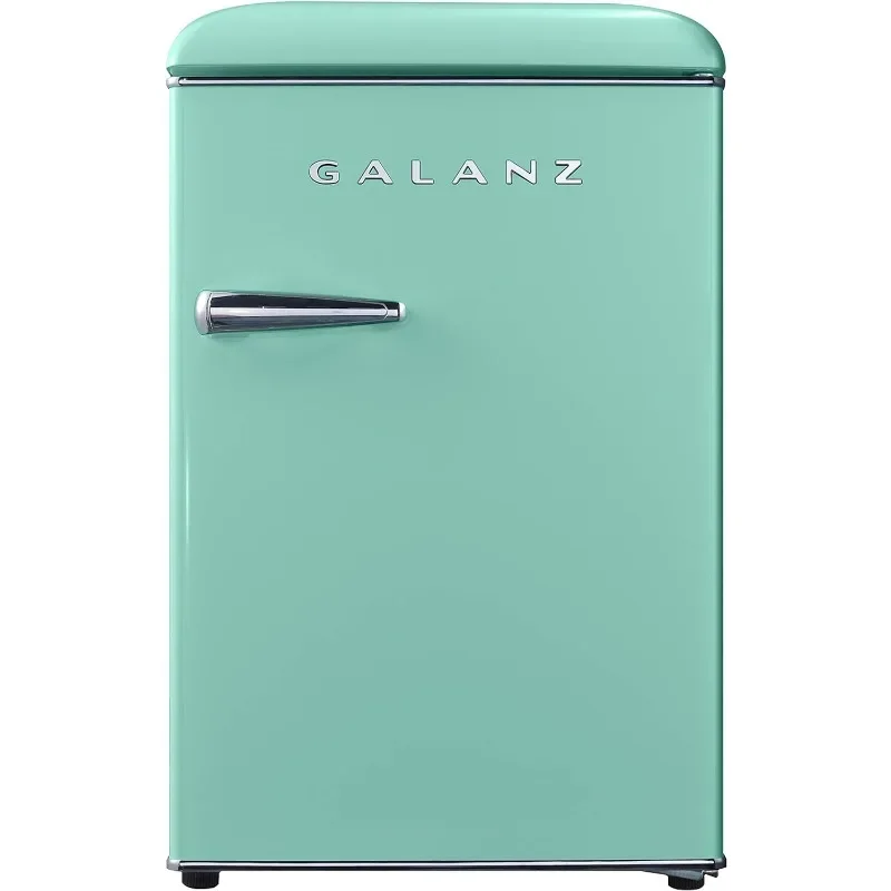 

Galanz GLR25MGNR10 Retro Compact Refrigerator, Mini Fridge with Single Doors, Adjustable Mechanical Thermostat with Chiller