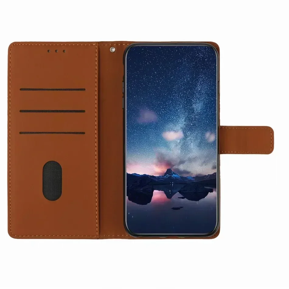 Versatile Grid Pattern Wallet Phone Case Cover