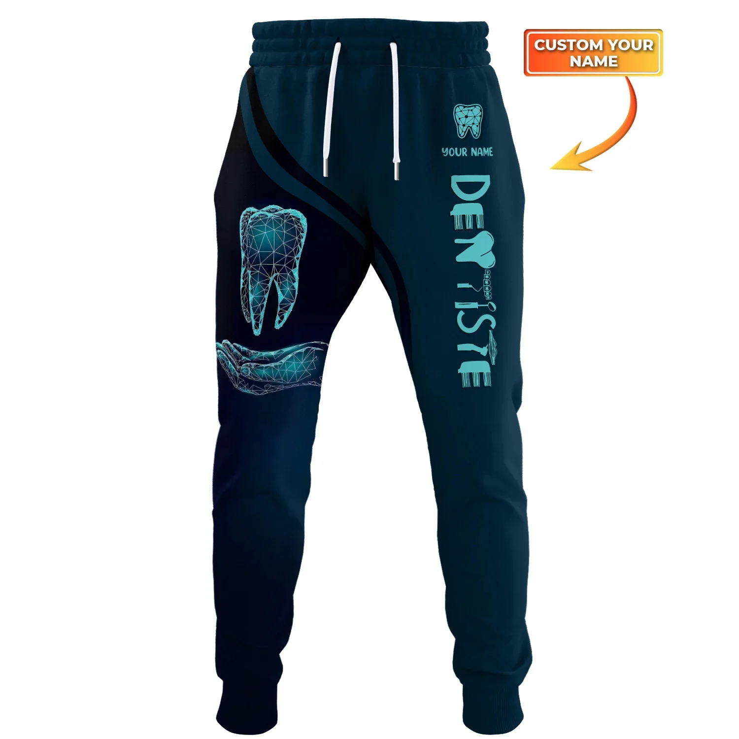 Dental Tools Hosen benutzer definierte Name Zahnarzt 3d überall gedruckt Herren Jogger hose Herbst mode Unisex lässig Jogging hose mp12 – Detail 10