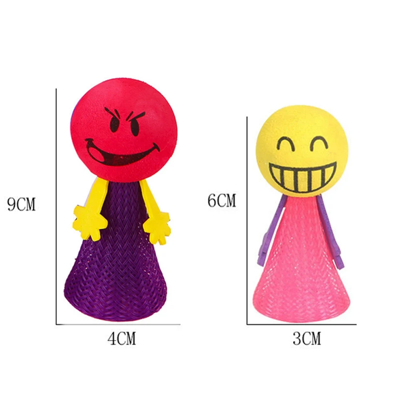 10pcs jumping doll toy Cute Jumping Doll Spring Toy for Kids Birthday Party Favors Treat Boy Girl Guest Gifts School Prize Goodie Bag Fillers