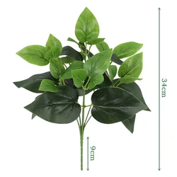 Lush Faux Greenery Wall with Realistic Texture and Vibrant Faux Blooms - S (G2034C)