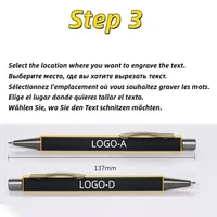 100 шт./лот персонализированная шариковая ручка с поддержкой печати логотипа металлическая шариковая ручка оптовая продажа рекламная ручка школьный подарок офисные принадлежности — изображение 5